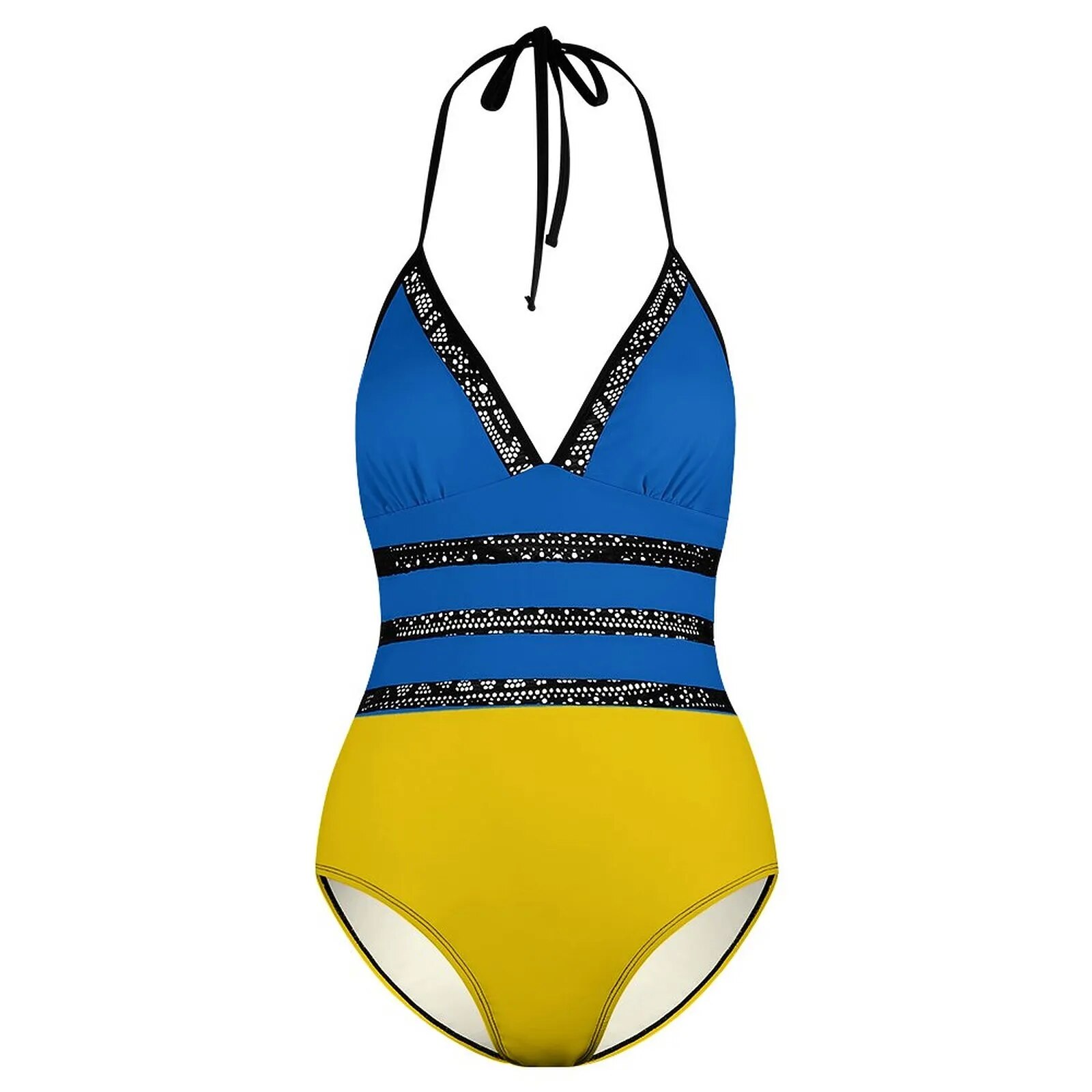  TAIZIYEAH Women's One Piece Swimwear Ukrainian Flag